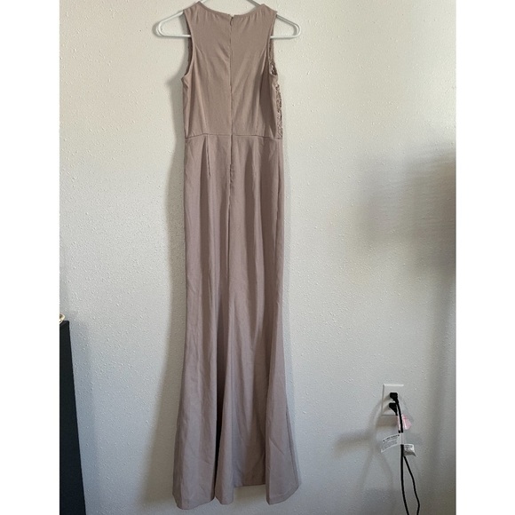 LULU’S Oak And Elm Taupe Lace Maxi Dress - Picture 3 of 6